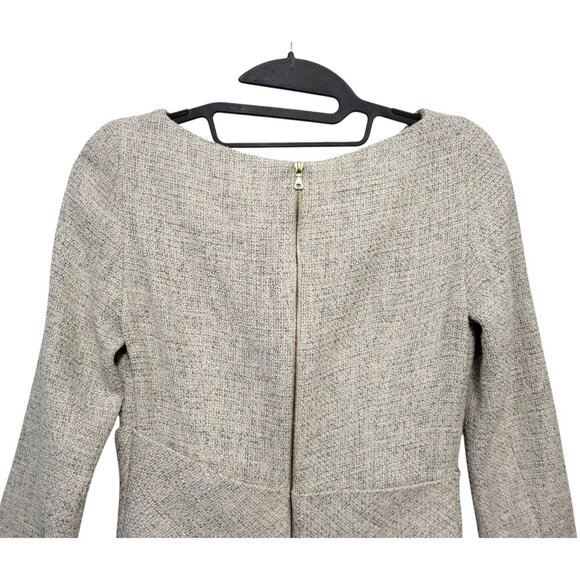 The Fold Camelot Dress White Tweed Fit & Flare - Picture 9 of 15